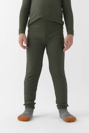 Children's Bamboo Waffle Knit Base Layer Pant - Last Chance