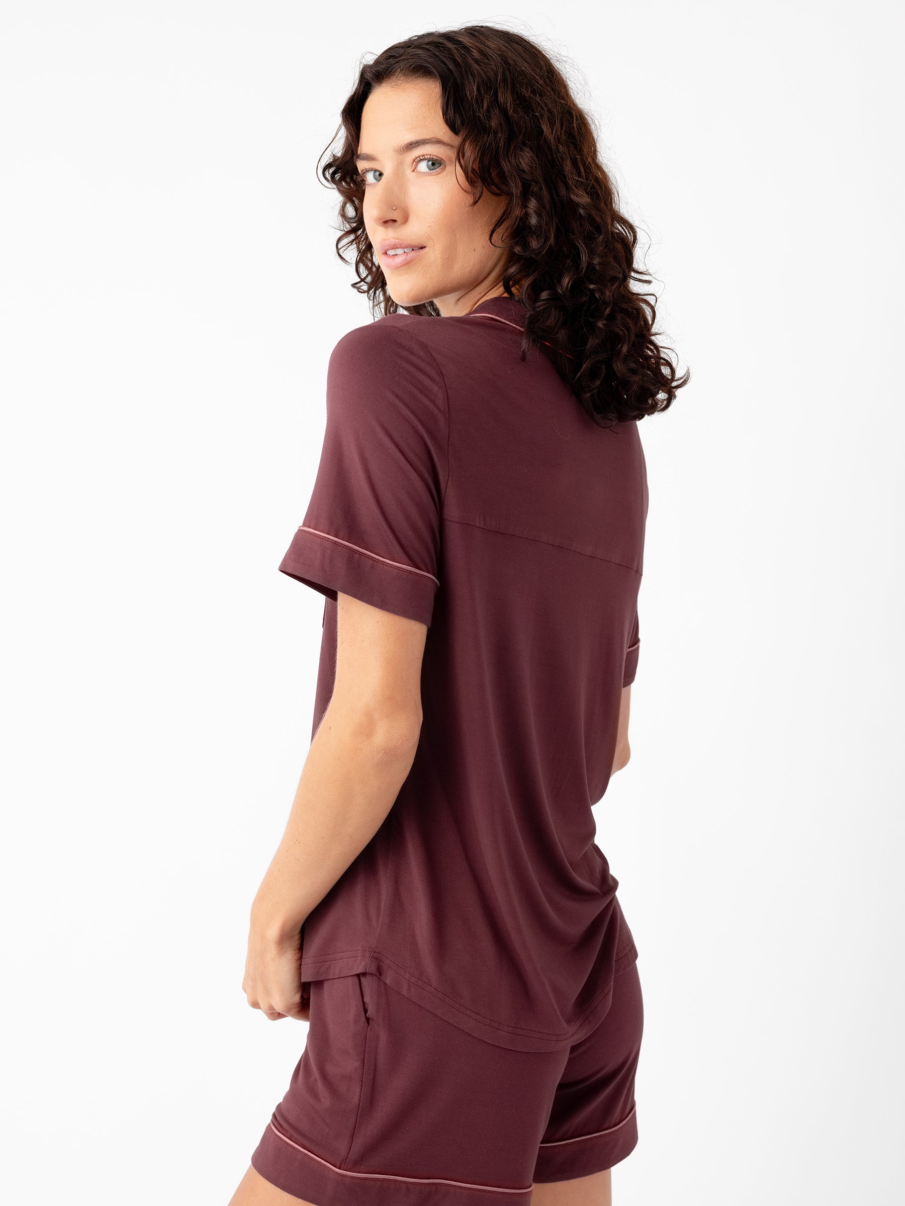 Women's Bamboo Stretch-Knit Short Sleeve Pajama Set - Image 58