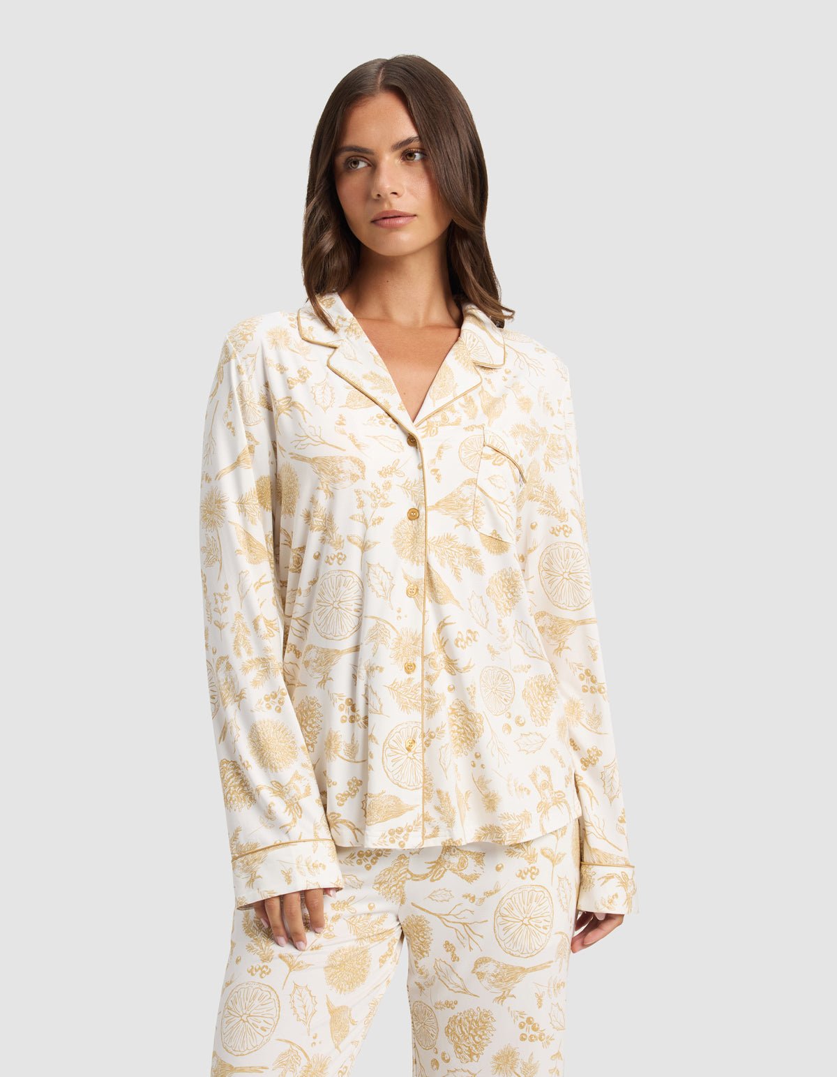 Women's Bamboo Stretch-Knit Long Sleeve Pajama Set - Image 30