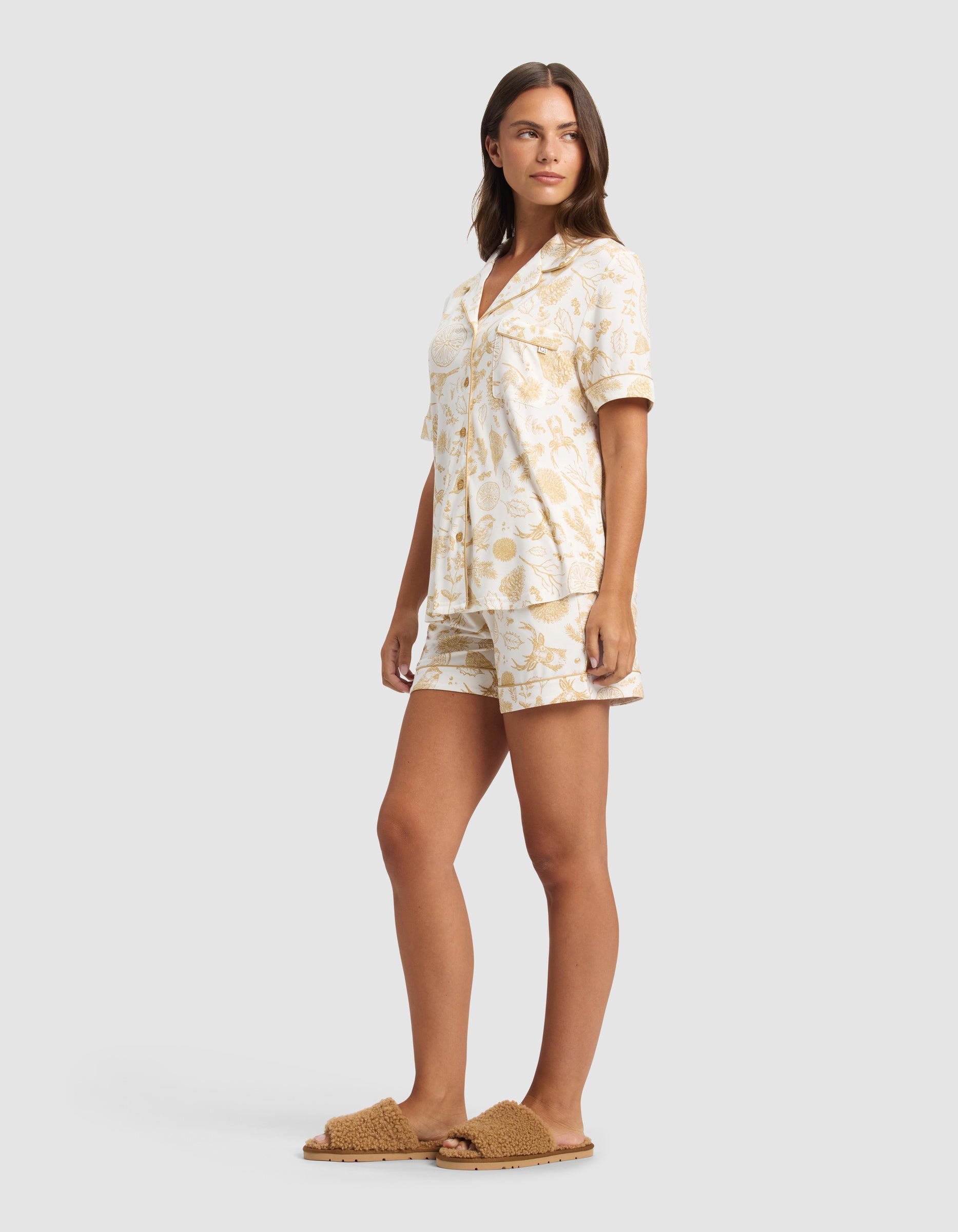 Women's Bamboo Stretch-Knit Short Sleeve Pajama Set - Image 5