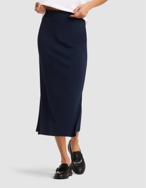 Women's Brushed Bamboo Midi Skirt