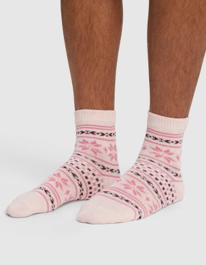 The Snowflake Plush Modern Crew Sock
