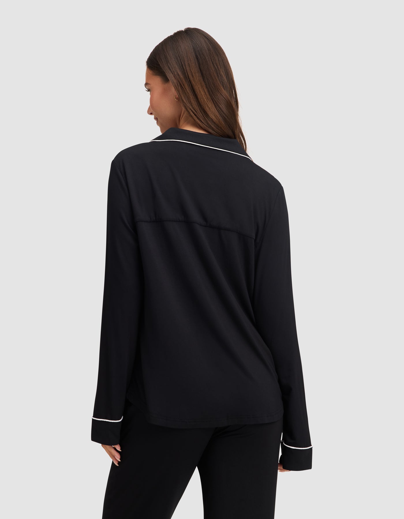 Women's Bamboo Stretch-Knit Long Sleeve Pajama Top - Image 37