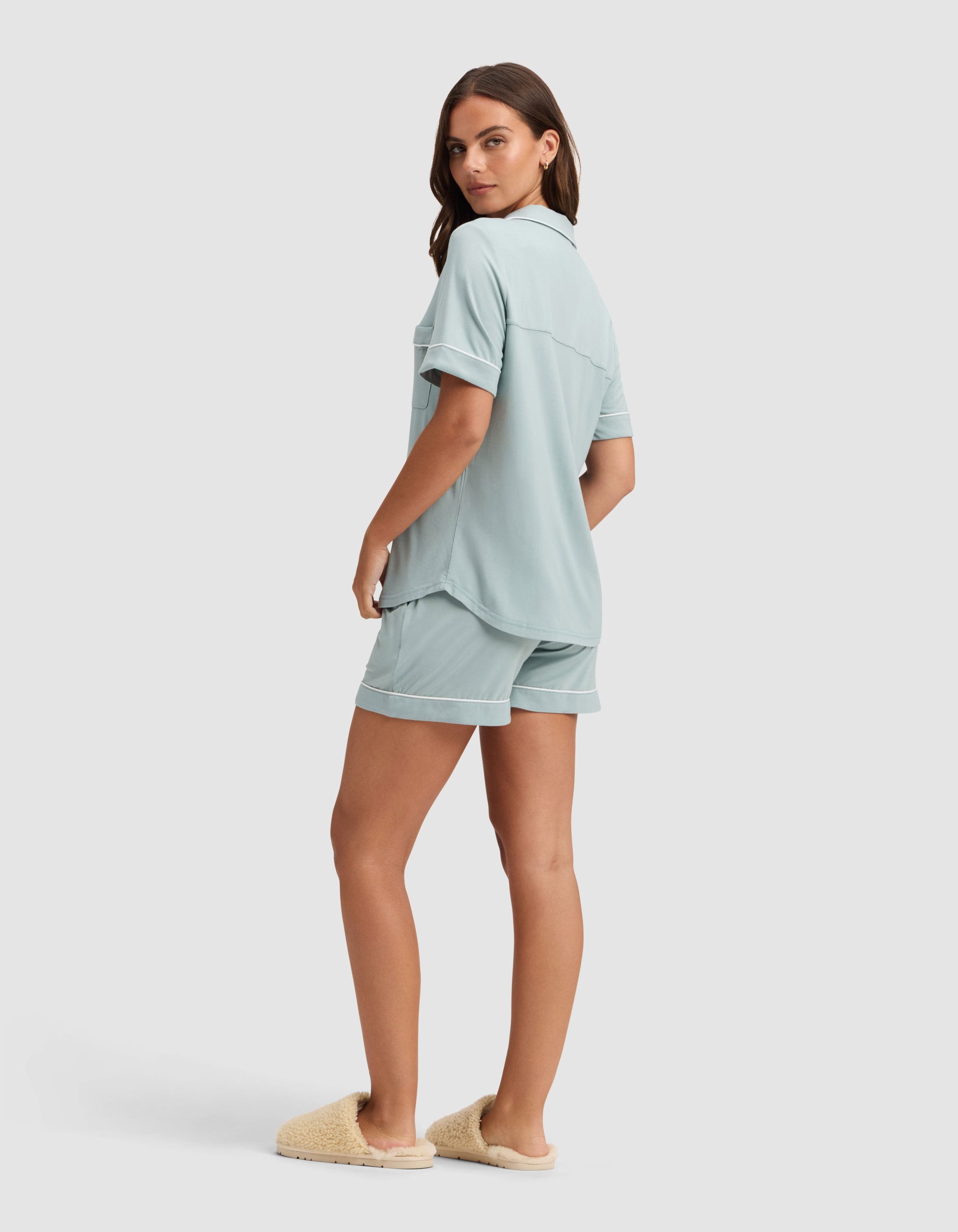 Women's Bamboo Stretch-Knit Short Sleeve Pajama Set - Image 22