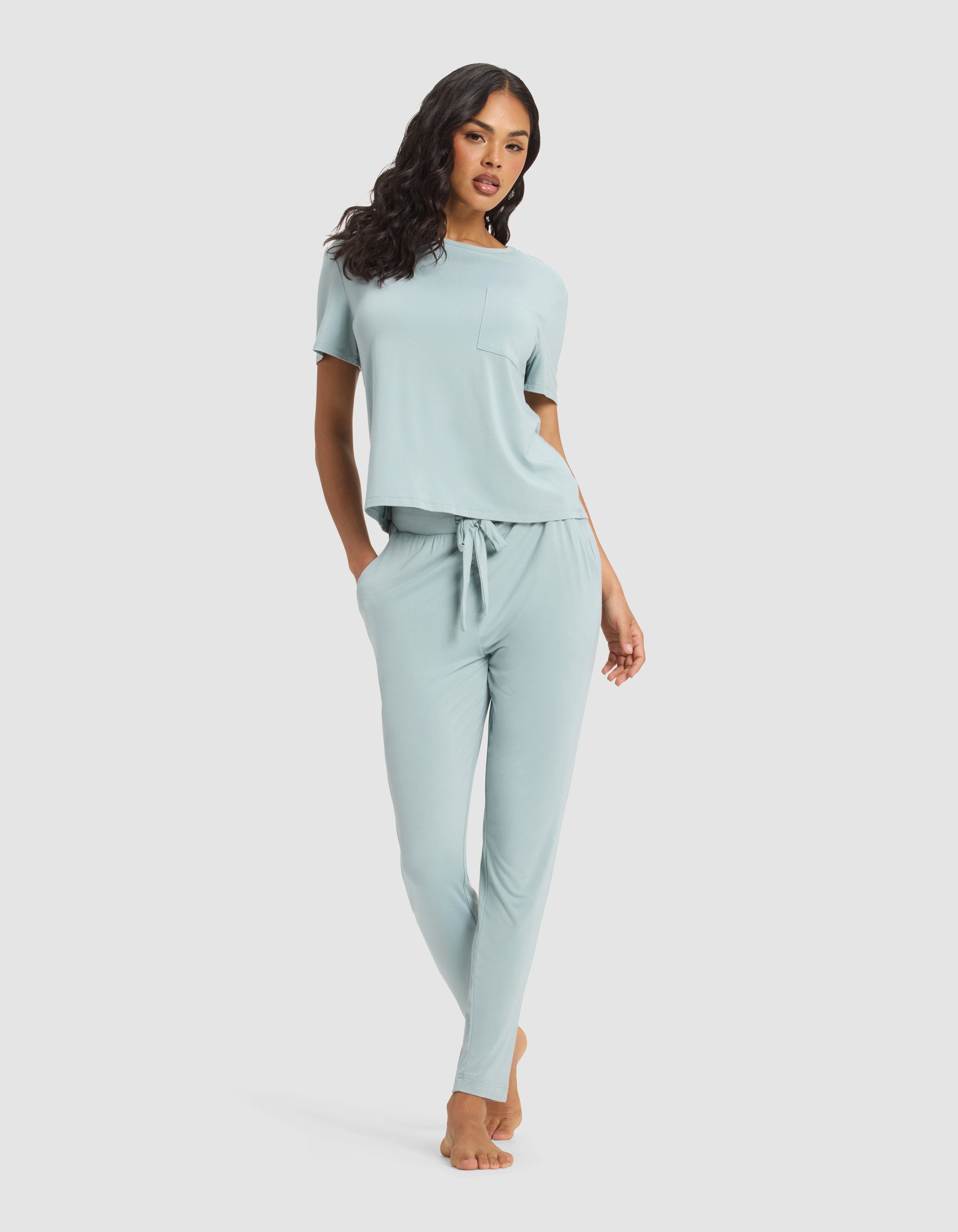 Women's Bamboo Stretch-Knit Tapered Pant - Image 3